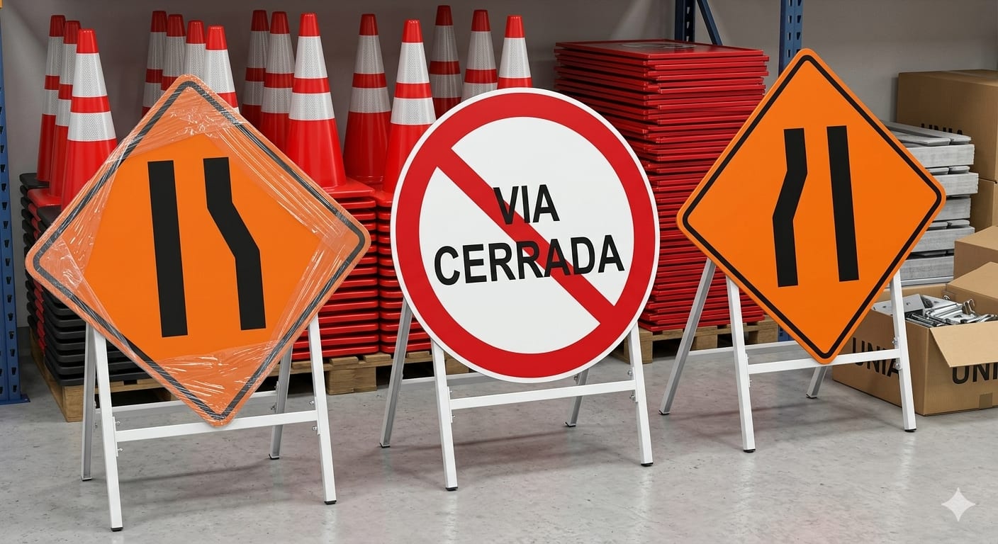 Señales verticales y dispositivos viales fabricados por Reflex